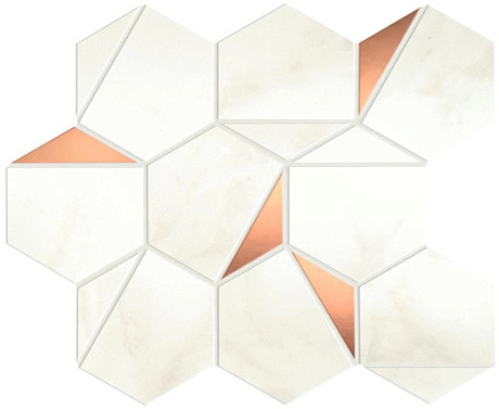 Мозаика Marvel Calacatta Delicato Gold Hex Shiny (25.1x29) A4WT