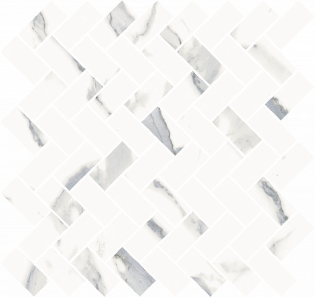 Мозаика Stellaris Statuario White Mosaico Cross (29.7x31.5) 620110000211