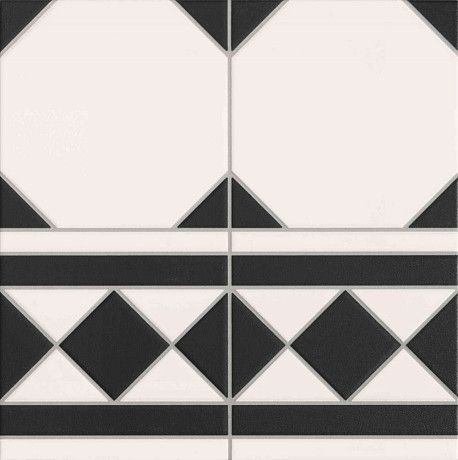 Керамическая плитка Oxford Negro Cenefa (33.3х33.3)