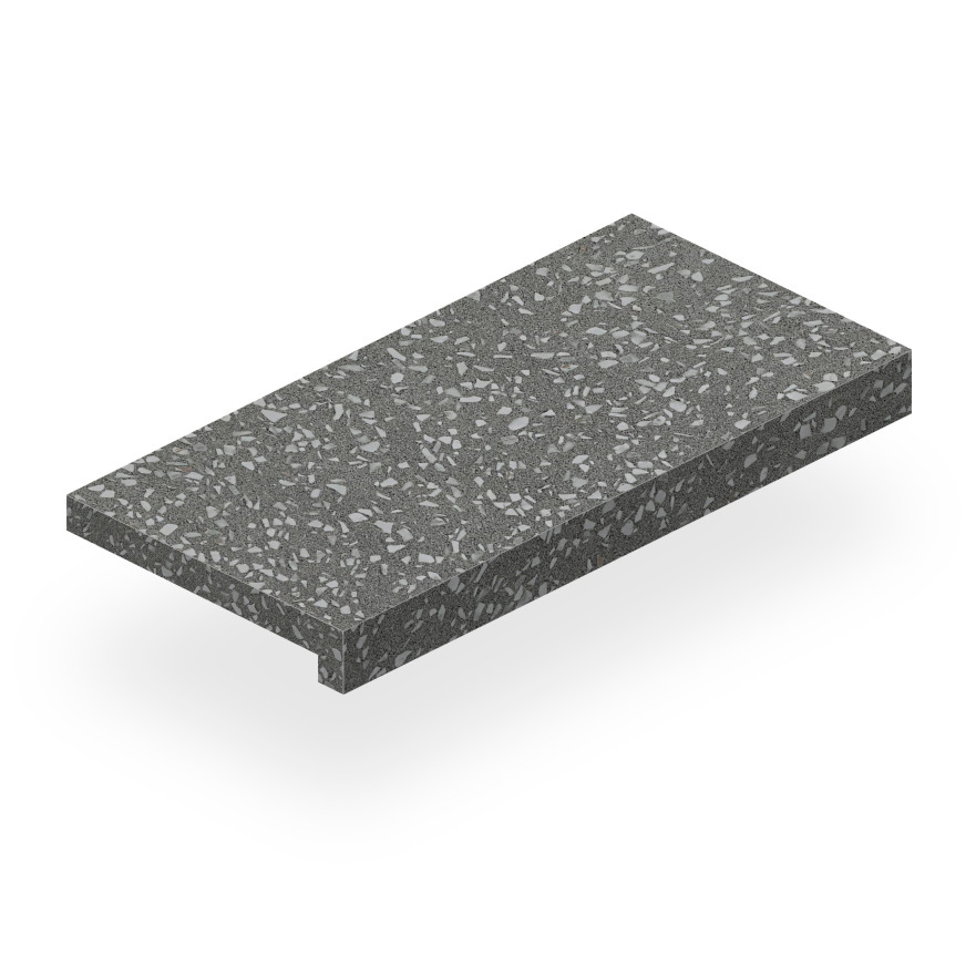 Ступень Marvel Terrazzo Grey Scalino Matt (33x60) AT9V AT9V