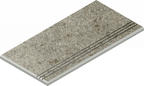 Ступень закругленная левая Нор.сильвергрип 620040000166 (30x60)