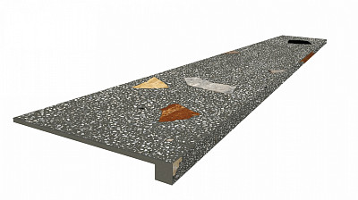 Ступень фронтальная Палладио блэк 20 620070002370 (33x120)