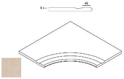 Magnesio Bordo Svasato Angolare Round 30 620090000394 (60x60)