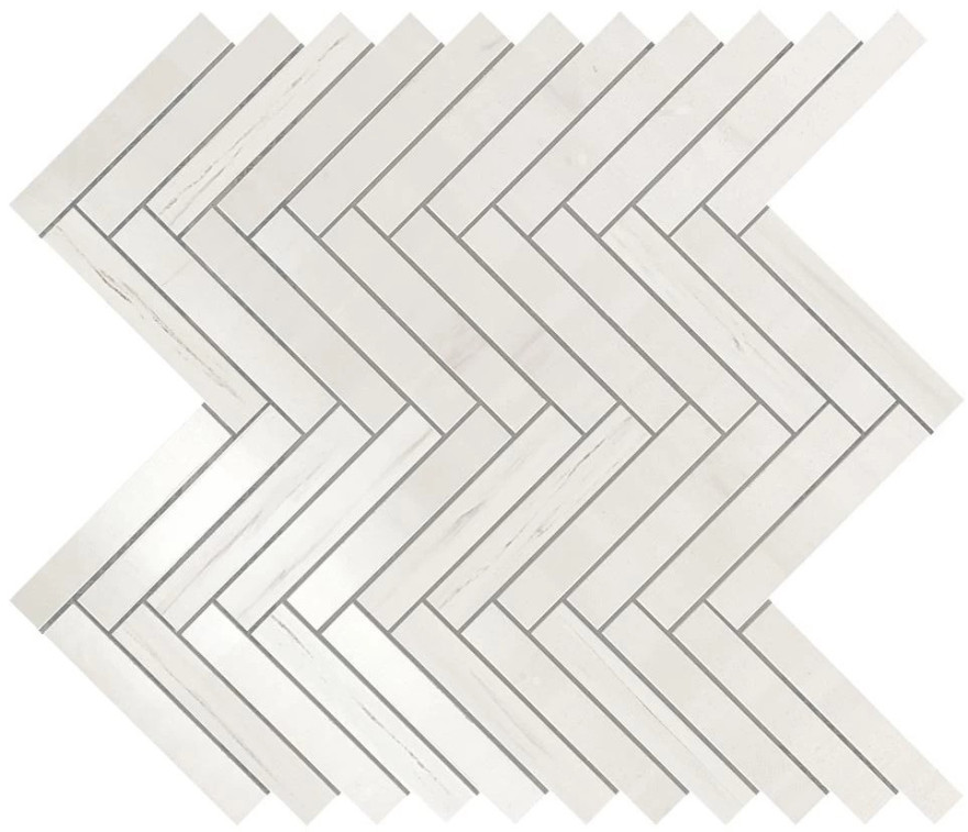 Мозаика Marvel Bianco Dolomite Herringbone Wall (30.5x30) 9SHD 9SHD