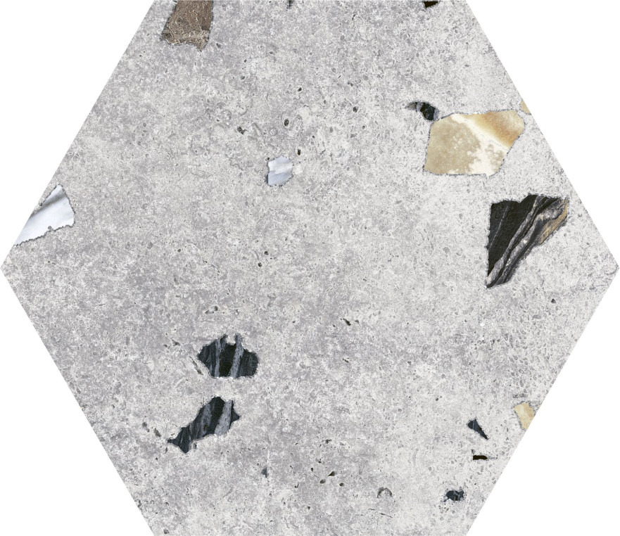 Керамогранит Sonar Silver Hex 25 (22х25) F9653