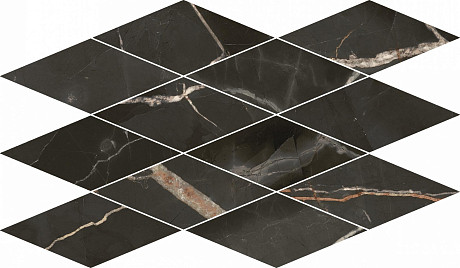 Мозаика Stellaris Absolut Black Mosaico Diamond (28x48) (28x48) 620110000208