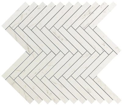 Мозаика Marvel Carrara Pure Herringbone Wall (30.5x30) 9SHC