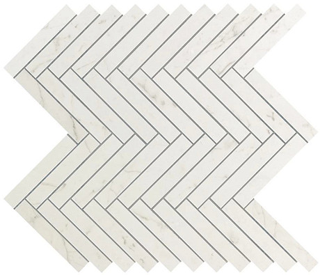 Мозаика Marvel Carrara Pure Herringbone Wall (30.5x30) 9SHC