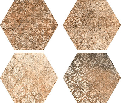 Керамогранит Abadia Decor Hex (22x25)
