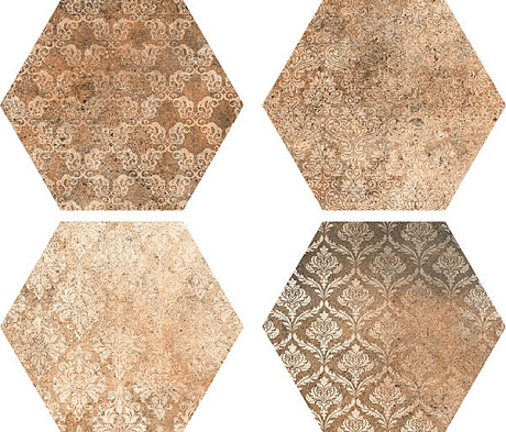 Керамогранит Abadia Decor Hex (22x25)