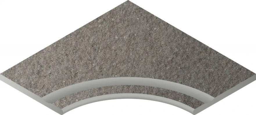 Бортик с выемкой угловой закругленный Discover X2 Фумэ 620090001036 (60x60) 620090001036