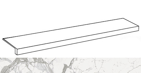 Ступень фронтальная Charme Evo Statuario Scalino620070001440 (33x160)