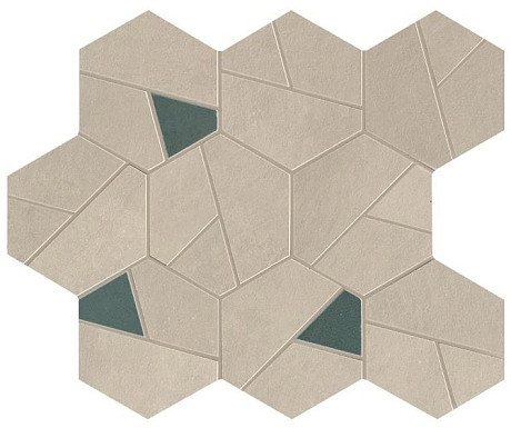 Мозаика Boost Pro Cream Mosaico Hex Blue (25.28.5) A0QO