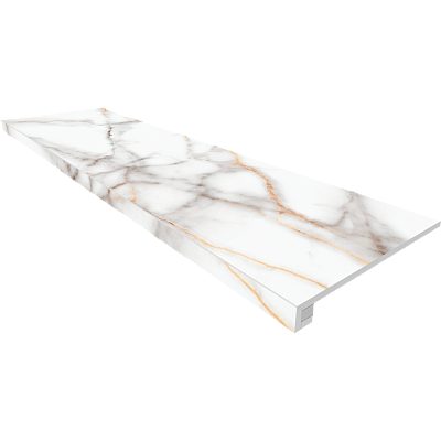 Комплект (Ступень SM03 (33x120) непол. (прямоугол. бортик) без насечек + подступенок (14,5x120)