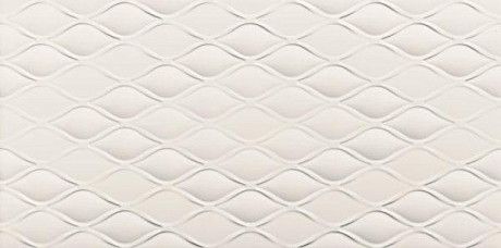 Настенная плитка 4D Drop White Matt Rett (40x80) D731