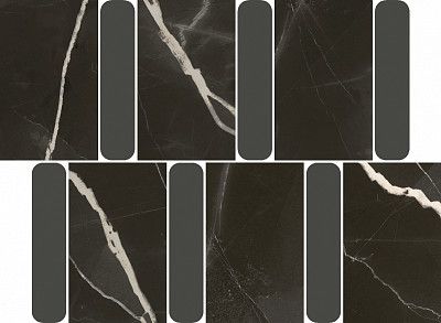 Мозаика Stellaris Black Mosaico Argan (36.8x26.9) 600110000980