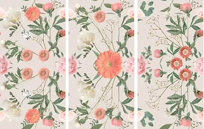 Панно Seventies Spring mix (компл. из 3-ех штук) (60x90) 06-01-1-37-05-11-3658-0