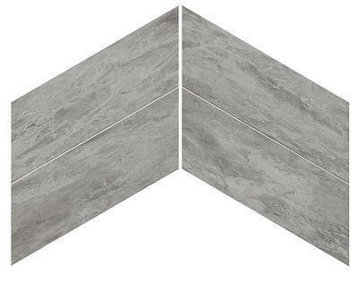Мозаика Marvel Bardiglio Grey Chevron Lappato (22.5X22.9) AS1U