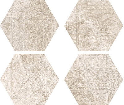 Керамогранит Concrete Almond Decor Hex (22x25)