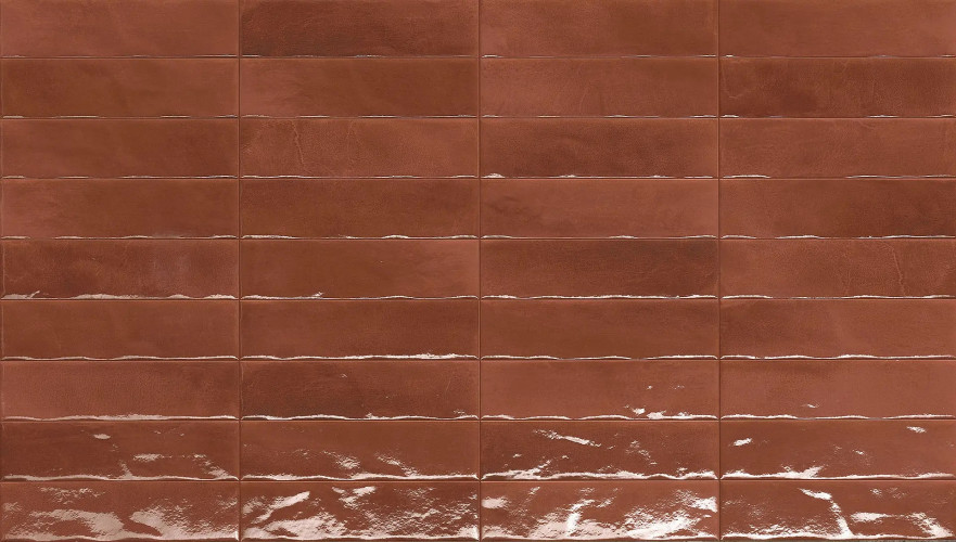 Керамическая плитка Glim Rosso Cuore Brillante (6x24) fRMW fRMW