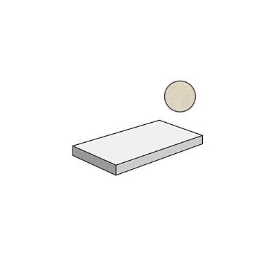 Ступень угловая левая Genesis Moon White Scalino Angolare Sx 620070001063 (33x60)