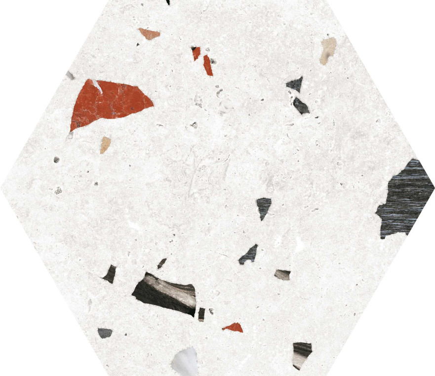 Керамогранит Sonar White Hex 25 (22х25) F9654