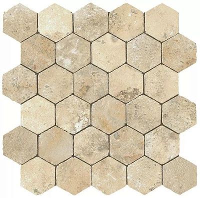 Мозаика Aix Blanc Honeycomb Tumbled (30x31) A0UA