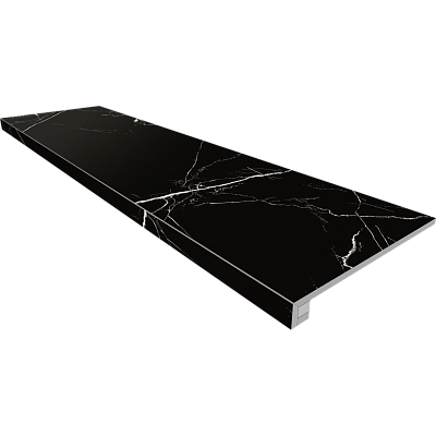 Комплект (Ступень MOG601 (33x120) полиров. (прямоугол. бортик) без насечек + подступенок (14,5x120)