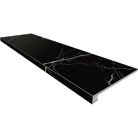 Комплект (Ступень MOG601 (33x120) полиров. (прямоугол. бортик) без насечек + подступенок (14,5x120)