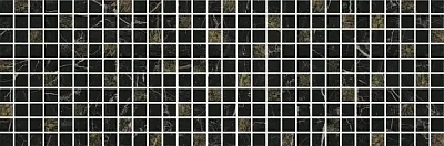 Декор MM12111 Декор Астория черный мозаичный 75x25