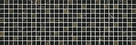 Декор MM12111 Декор Астория черный мозаичный 75x25