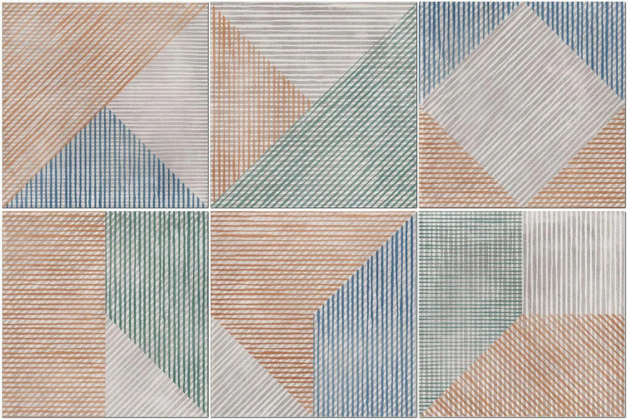 Керамогранит Play String mix multicolor PF60003487 (20x20) PF60003487