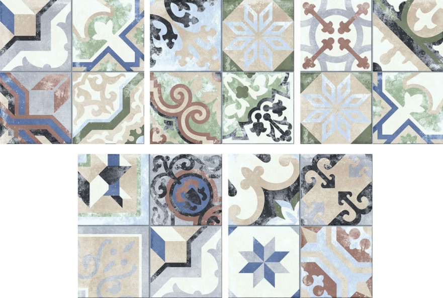 Керамогранит Borne Multicolor (25x25)