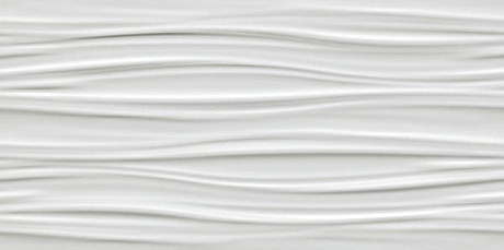 Керамическая плитка 3D Ribbon White Matt (40x80) 8SBW
