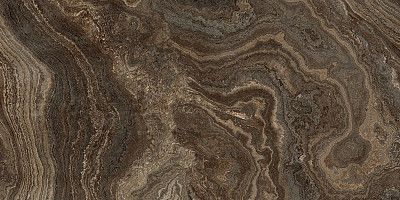 Керамогранит Rhapsody Brown wave levigato rettificato 117425 (60x120)