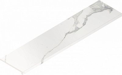 Ступень угловая правая Stellaris Statuario White Scalino Ang Dx (33x120)
