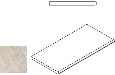 Бортик закругленный White Bordo Round 620090000201 (30x60)