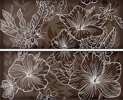 Панно Elissa Fiore Marrone (40.2x50.5) 908314