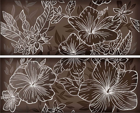 Панно Elissa Fiore Marrone (40.2x50.5) 908314