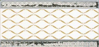 Бордюр CENEFA DELIS BLANCO SILVER (10x20) S001228