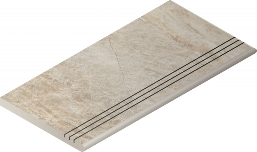 Ступень закругленная правая White Gradino Round Grip Dx 620040000023 (30x60) 620040000023