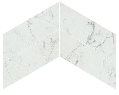 Мозаика Marvel Carrara Pure Chevron Lappato (22.5X22.9) AS1V