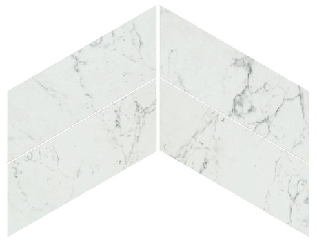 Мозаика Marvel Carrara Pure Chevron Lappato (22.5X22.9) AS1V