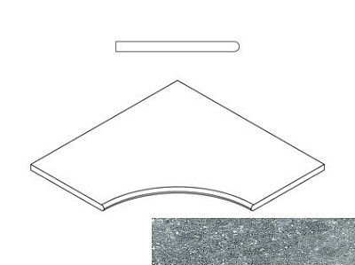 Silver Bordo Angolare Round 30 620090000604 (60x60)