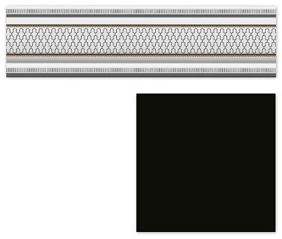 Бордюр Garden Cenefa Classic Negro (8х30)