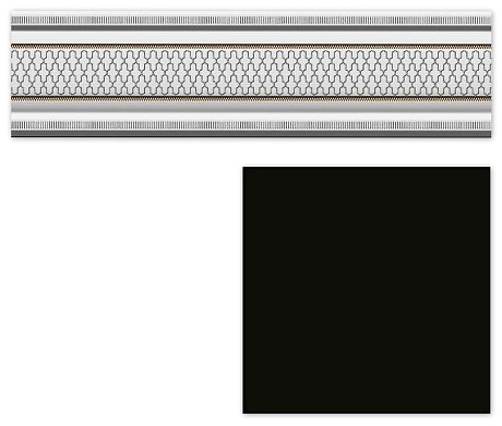 Бордюр Garden Cenefa Classic Negro (8х30)