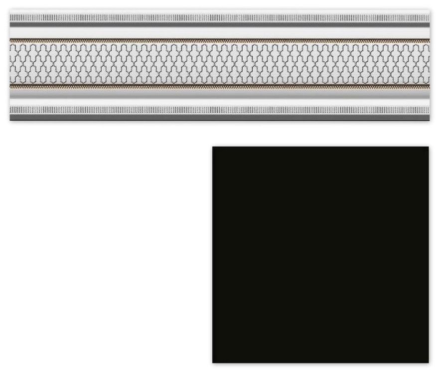 Бордюр Garden Cenefa Classic Negro (8х30) HRL000008