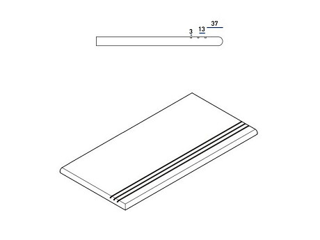 Silver Gradino Round Grip Sx 620040000112 (30x60)