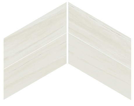Мозаика Marvel Bianco Dolomite Chevron Lappato (22.5X22.9) AS1Q