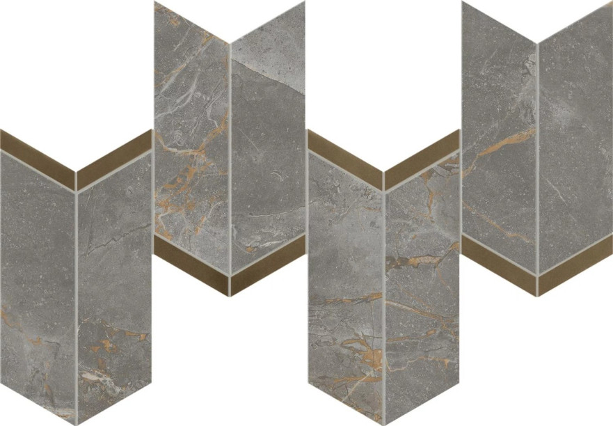 Мозаика Marvel Fior di Bosco Mosaico Chevron Lappato (19.2x46.3) AF9A AF9A